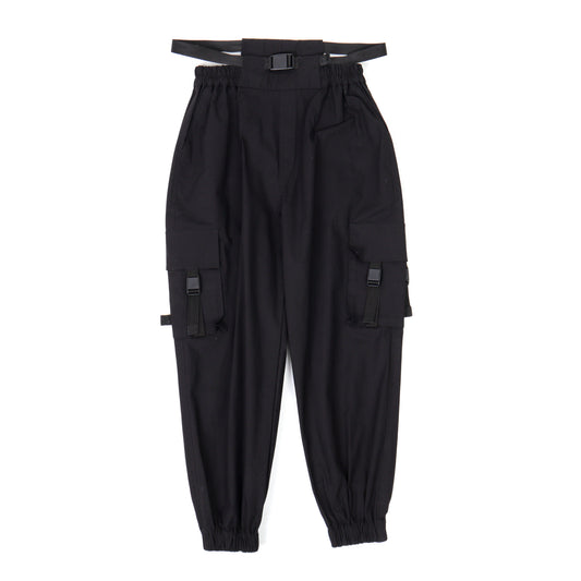 High Waist Belt Tactical Pants