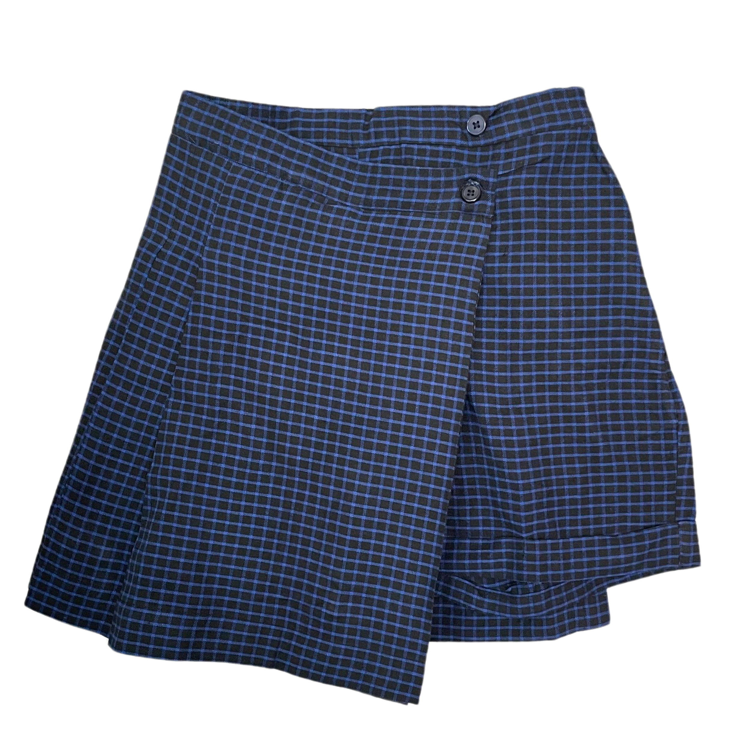 Layered Plaid Skort