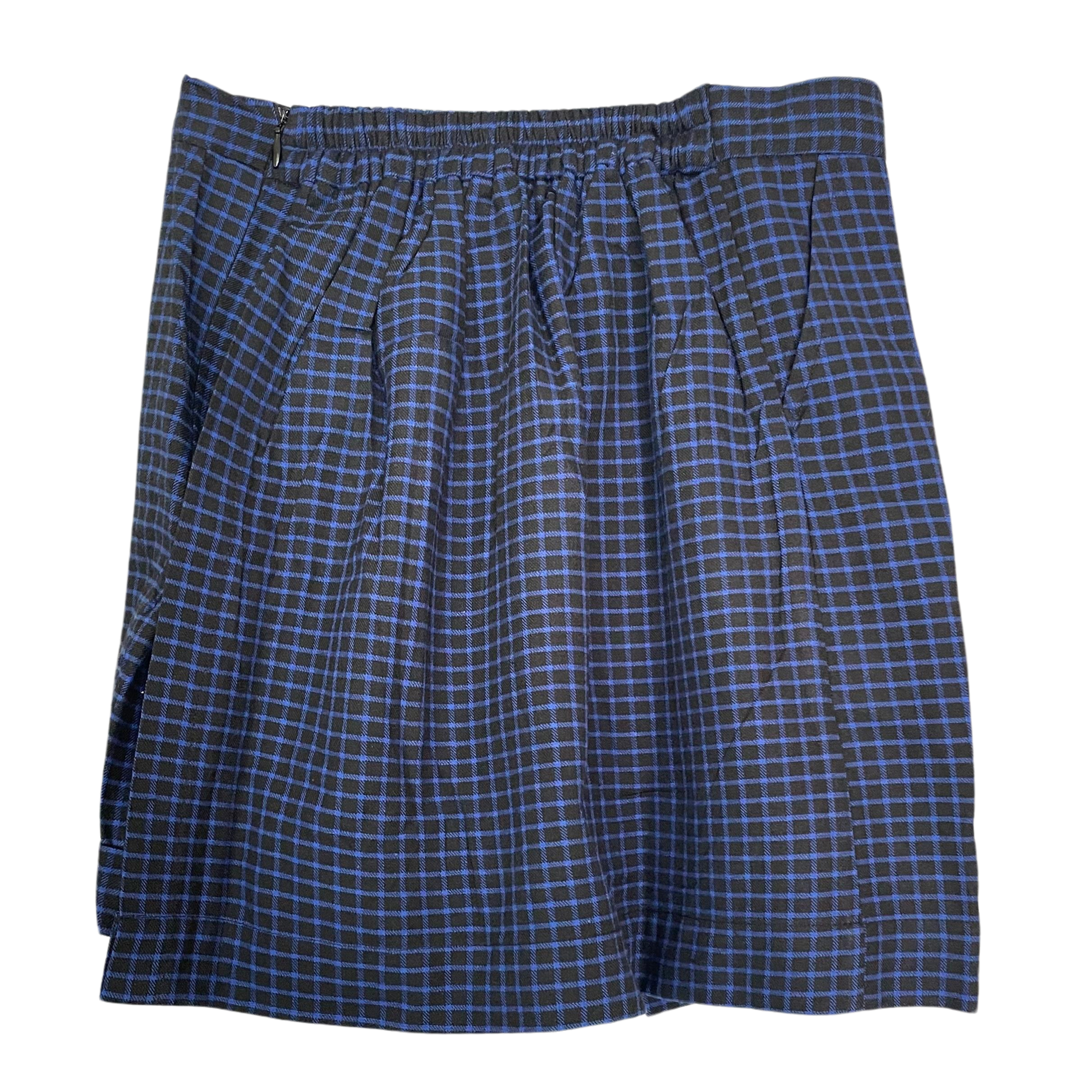 Layered Plaid Skort