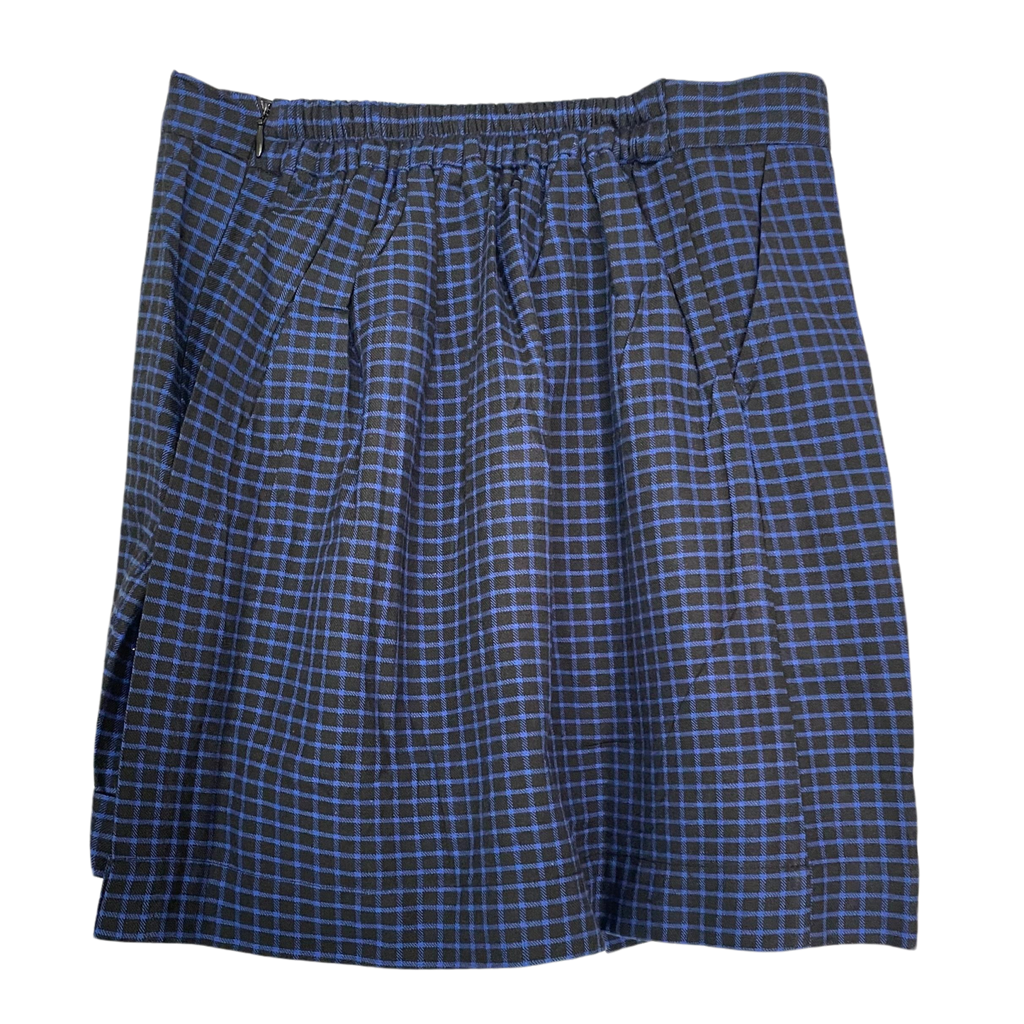 Layered Plaid Skort