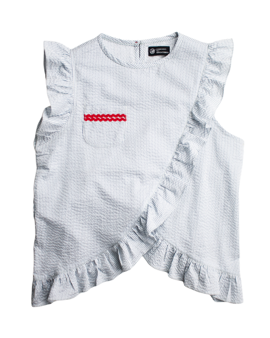 SVRGN POISE RUFFLE TOP