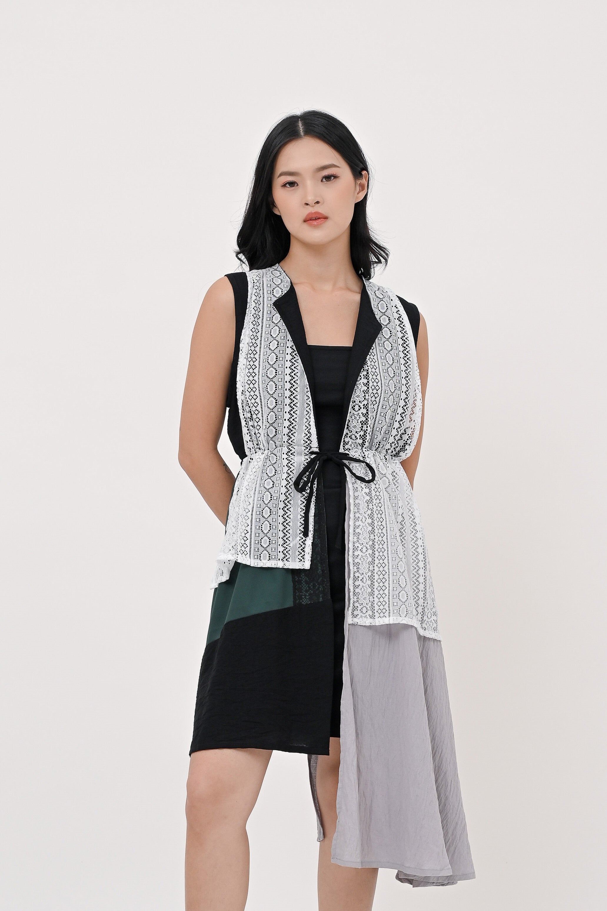 Enigma Lace Long Vest