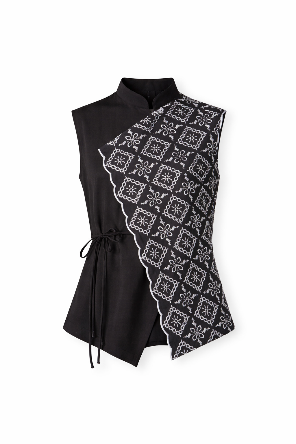 SVRGN Obsidian Broderie Vest