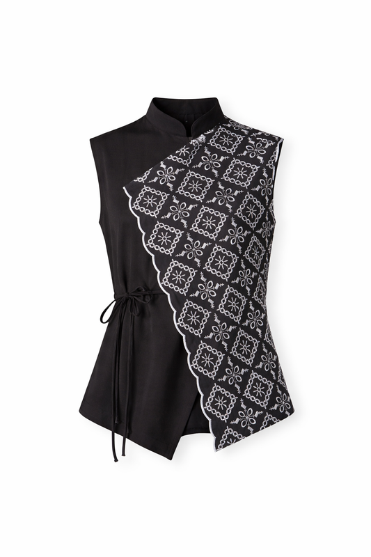 SVRGN Obsidian Broderie Vest